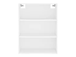 Aparador alto madera contrachapada blanco 69,5x34x180 cm