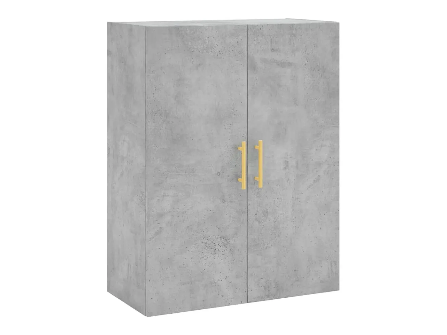 Aparador alto madera contrachapada gris hormigón 69,5x34x180 cm ES81126