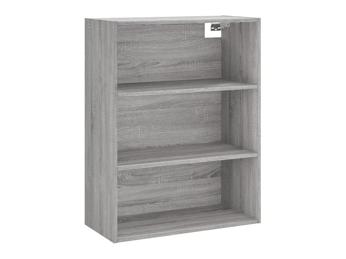 Aparador alto madera contrachapada gris sonoma 69,5x34x180 cm ES80404