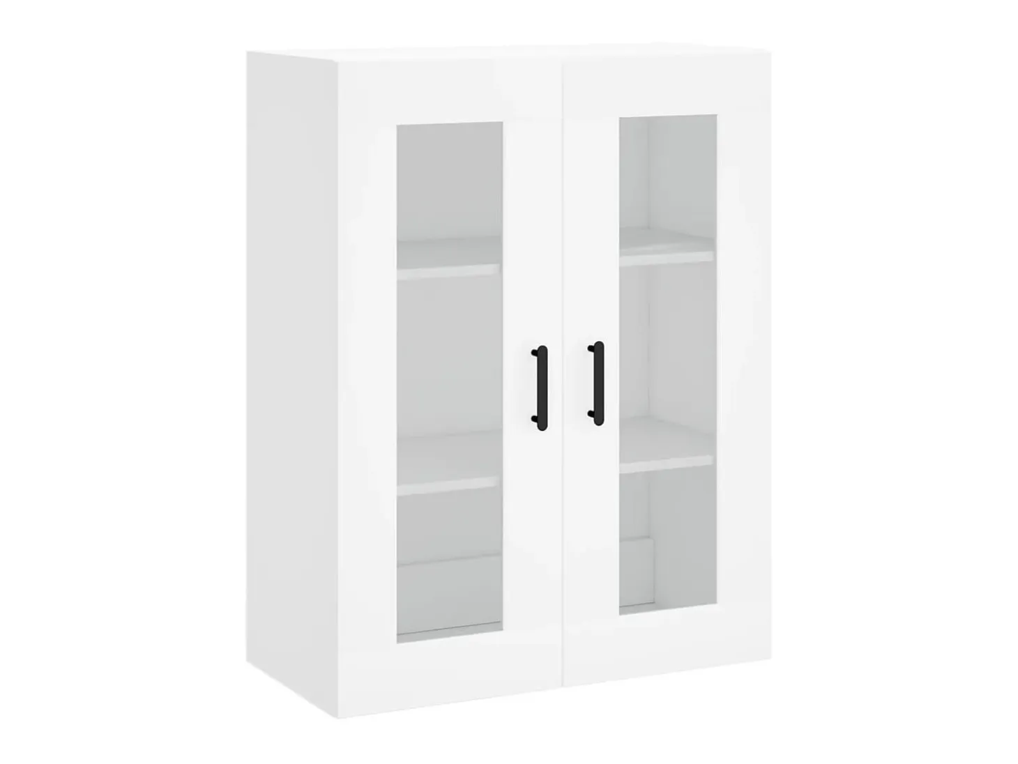 Aparador alto madera contrachapada blanco 69,5x34x180 cm ES63184