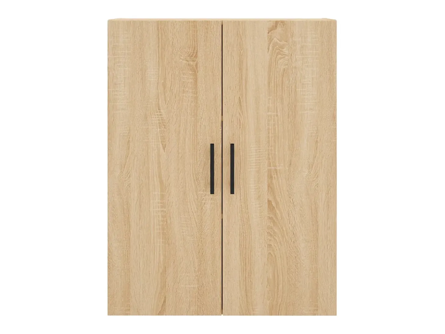 Aparador alto madera contrachapada color roble 69,5x34x180 cm