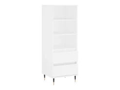 Aparador alto madera contrachapada blanco 40x36x110 cm