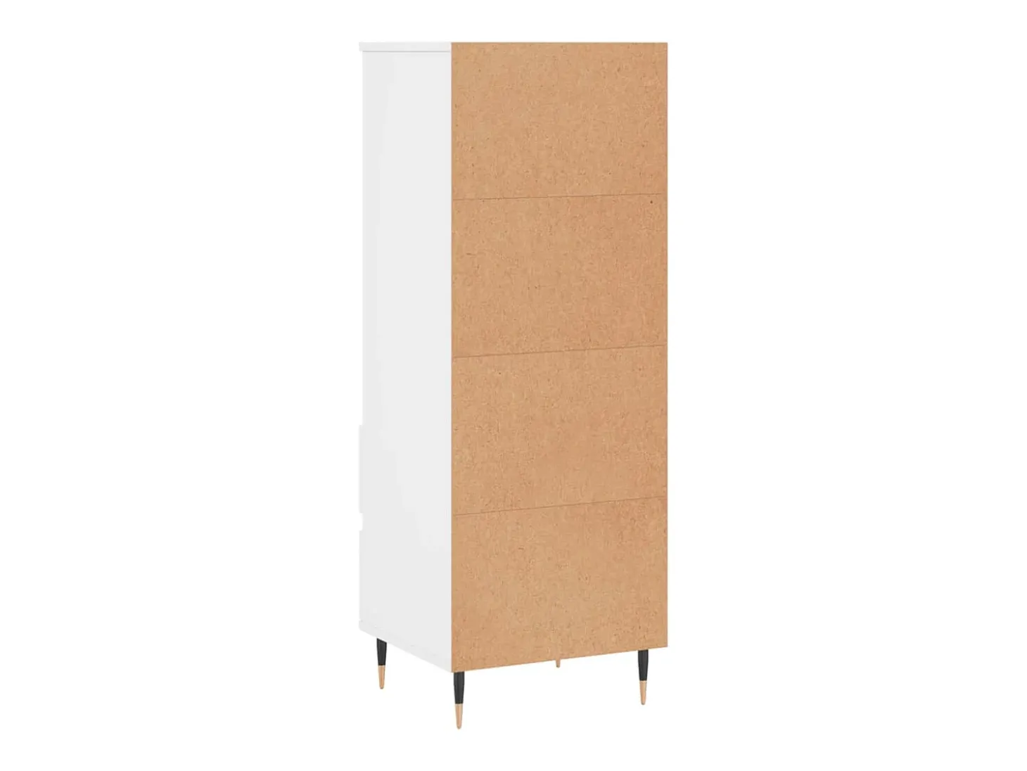 Aparador alto madera contrachapada blanco 40x36x110 cm