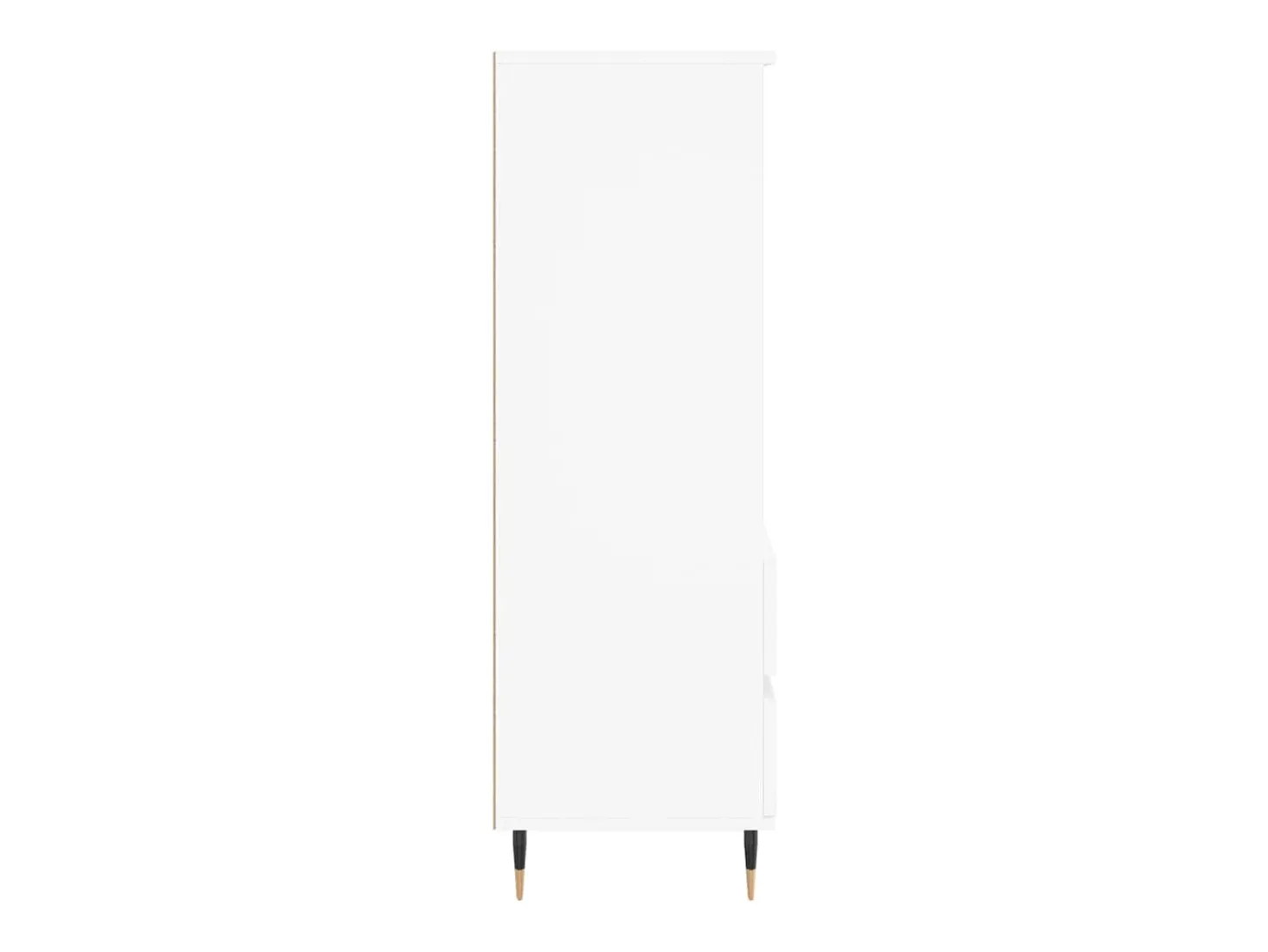 Aparador alto madera contrachapada blanco 40x36x110 cm