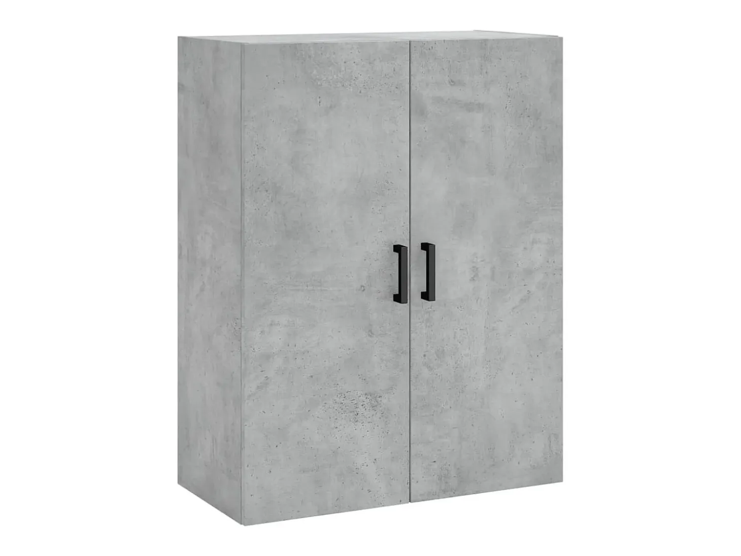 Aparador alto madera contrachapada gris hormigón 69,5x34x180 cm ES82148