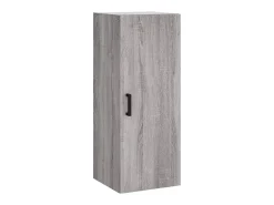 Aparador alto madera contrachapada gris Sonoma 34,5x34x180 cm ES45356