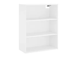 Aparador alto madera contrachapada blanco 69,5x34x180 cm ES55596