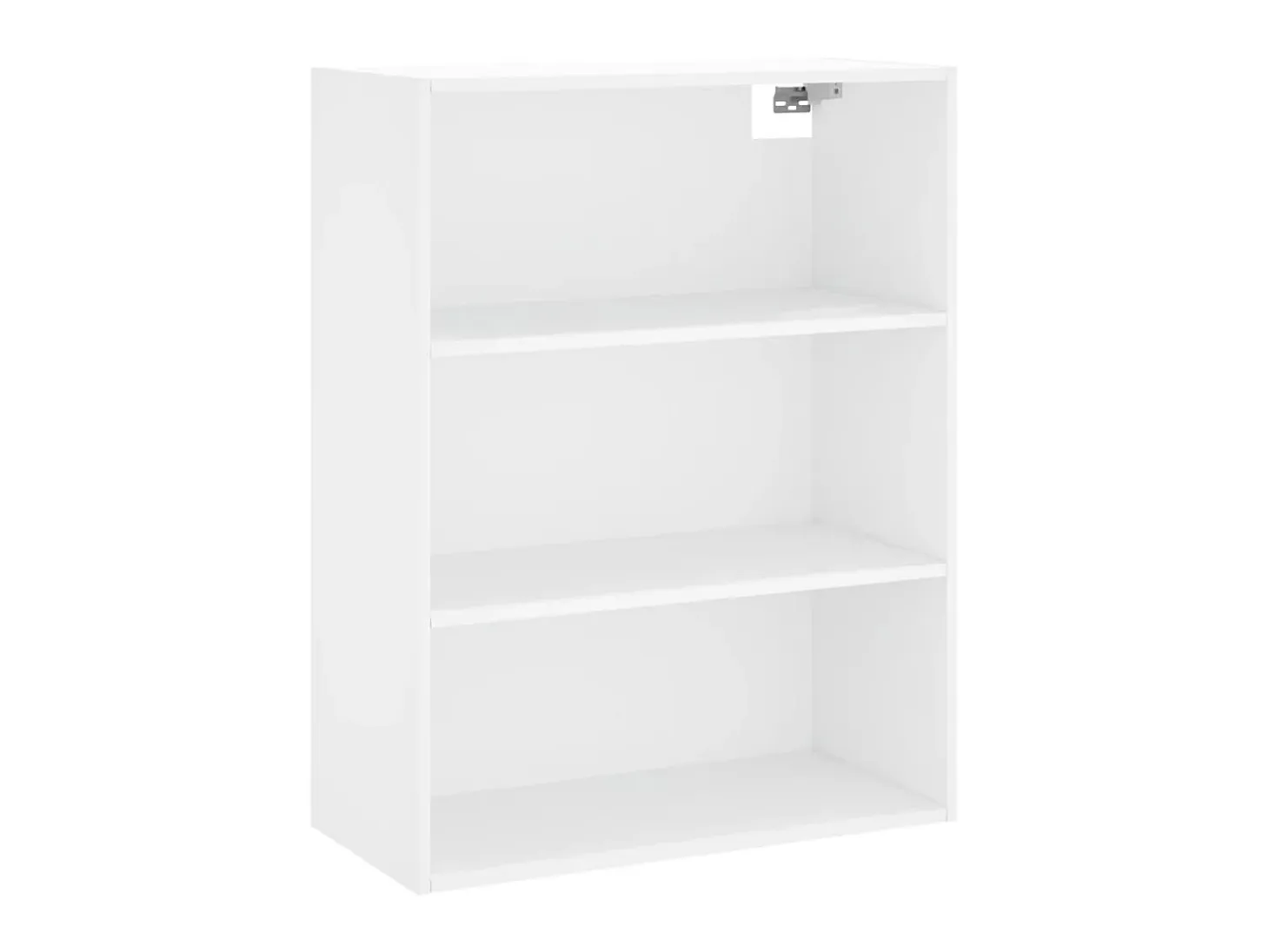 Aparador alto madera contrachapada blanco 69,5x34x180 cm ES55596