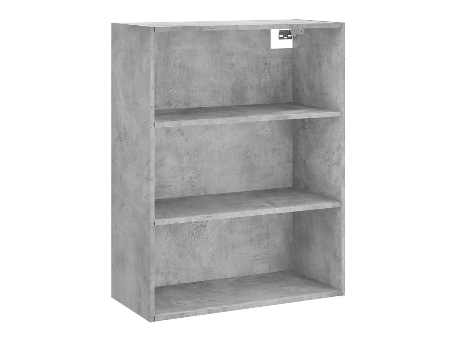 Aparador alto madera contrachapada gris hormigón 69,5x34x180 cm ES29523