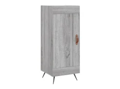 Aparador alto madera contrachapada gris Sonoma 34,5x34x180 cm ES46928