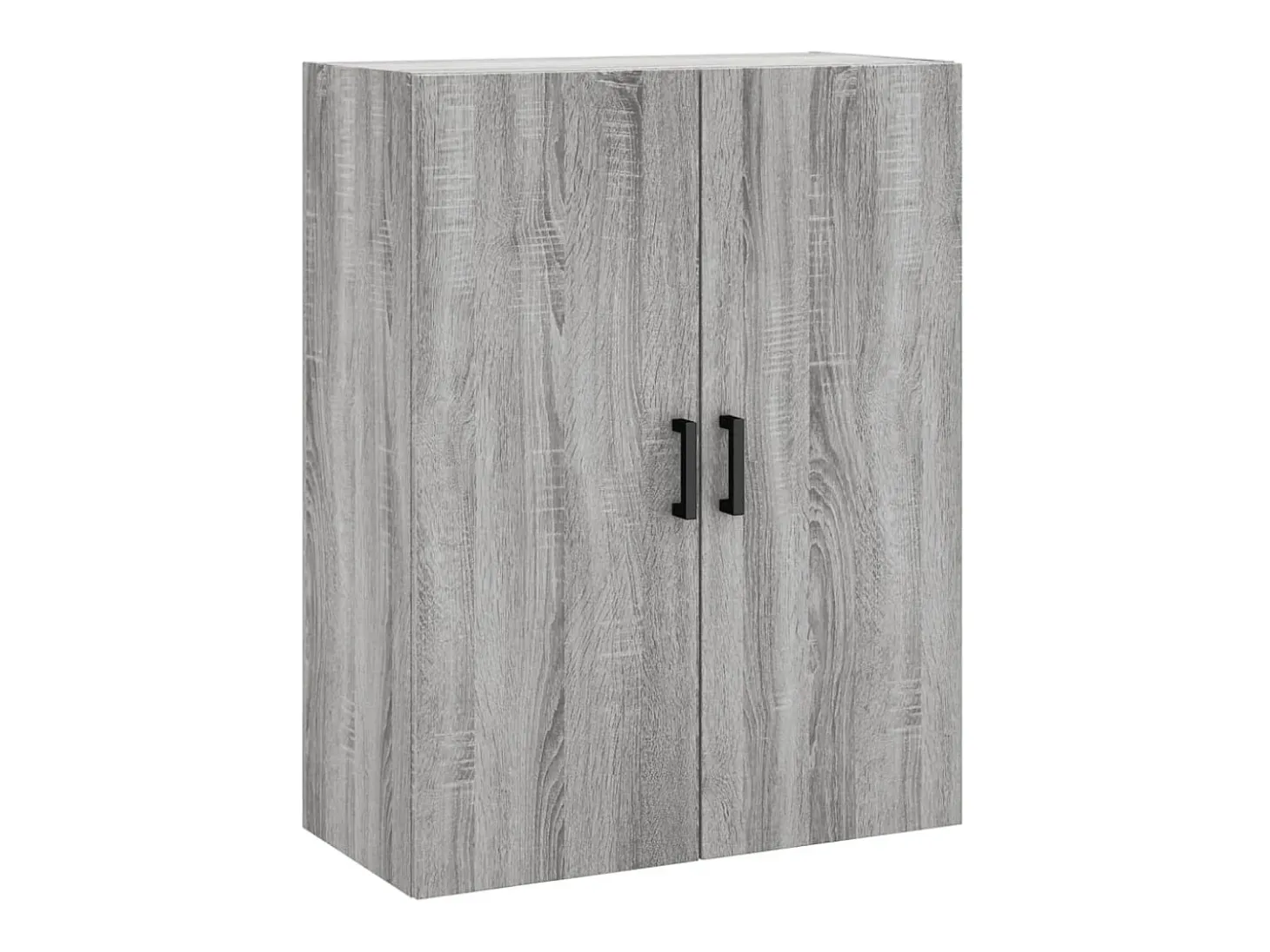 Aparador alto madera contrachapada gris sonoma 69,5x34x180 cm ES59474