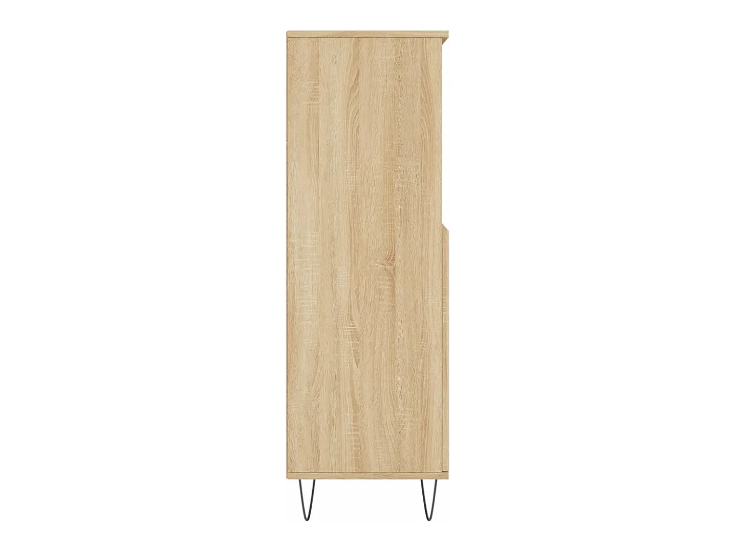 Aparador alto madera contrachapada color roble 60x36x110 cm