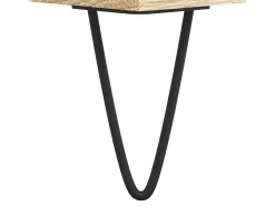 Aparador alto madera contrachapada color roble 60x36x110 cm