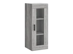 Aparador alto madera contrachapada gris Sonoma 34,5x34x180 cm