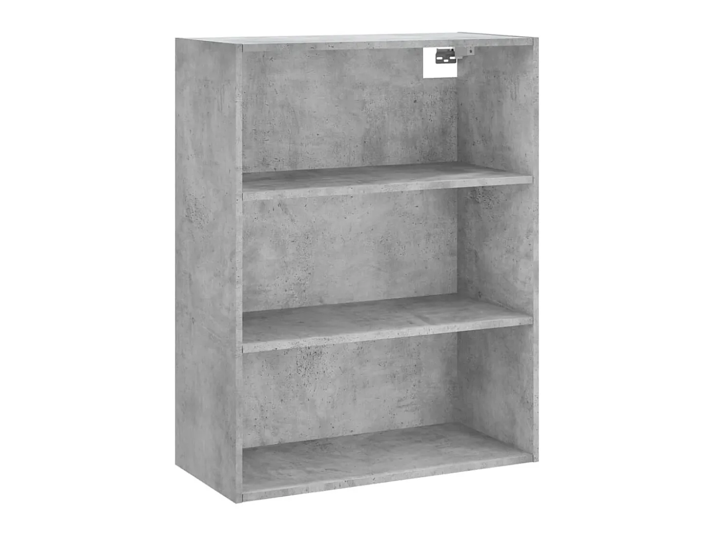 Aparador alto madera contrachapada gris hormigón 69,5x34x180 cm ES43976
