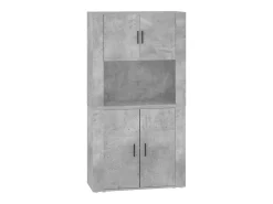 Aparador alto madera contrachapada gris hormigón