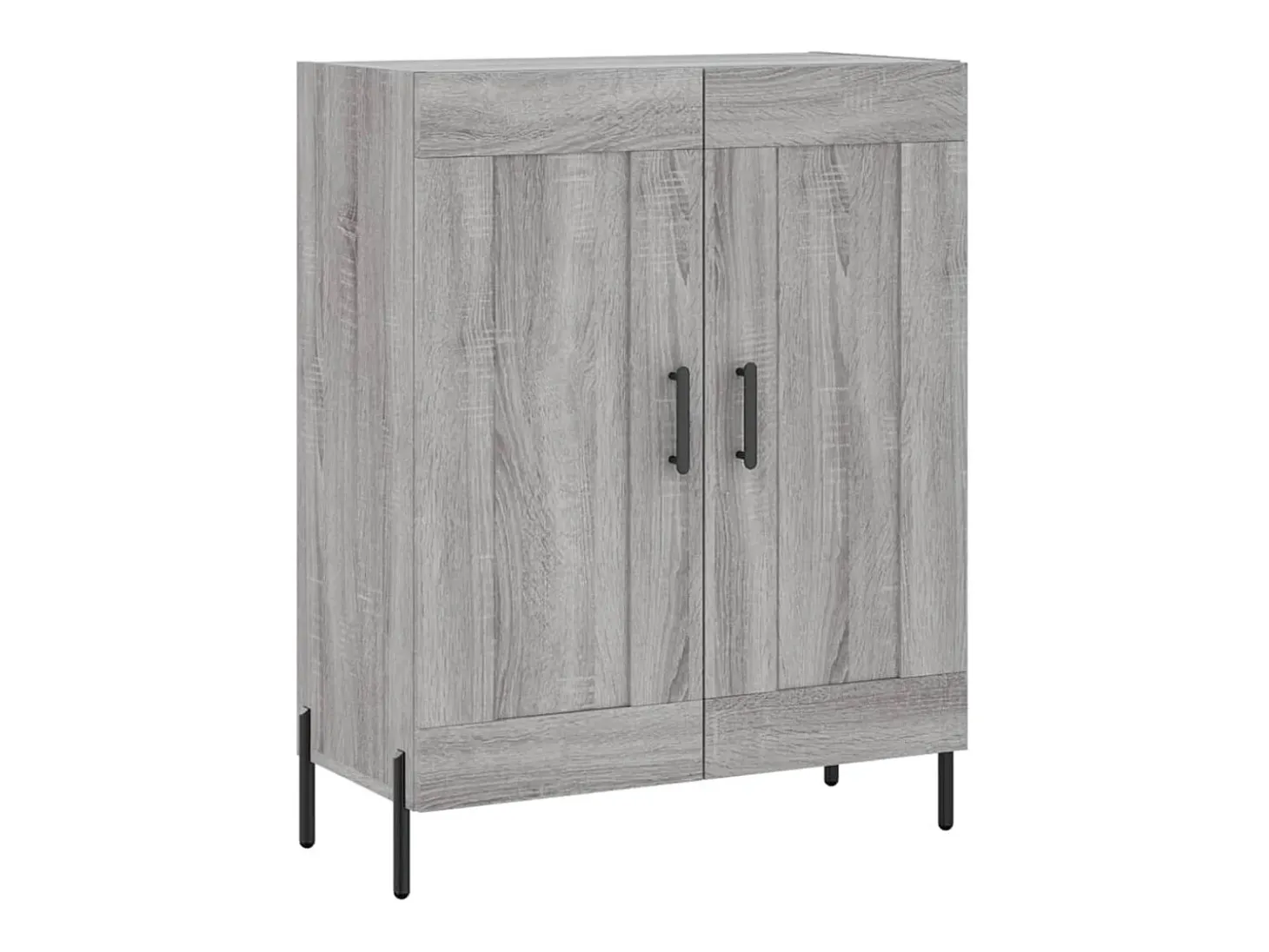Aparador alto madera contrachapada gris sonoma 69,5x34x180 cm