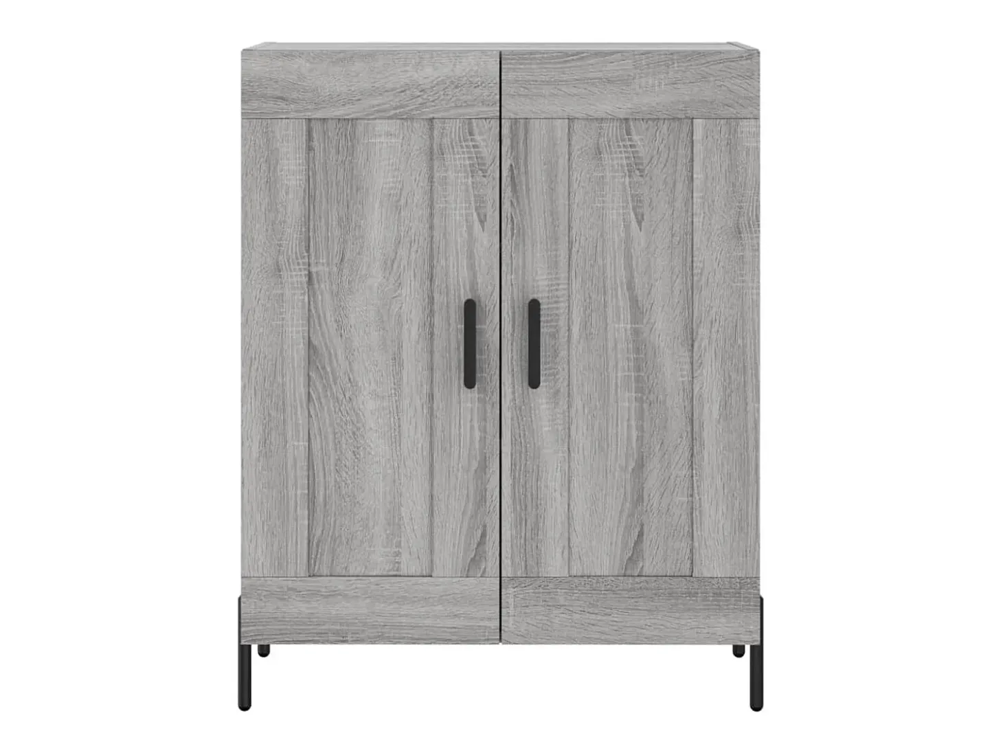 Aparador alto madera contrachapada gris sonoma 69,5x34x180 cm