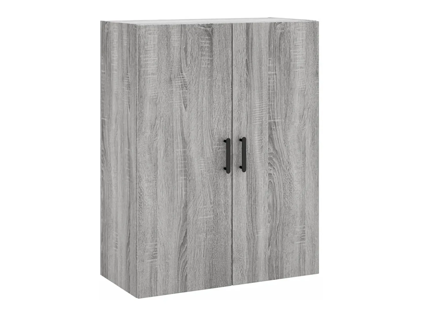 Aparador alto madera contrachapada gris sonoma 69,5x34x180 cm