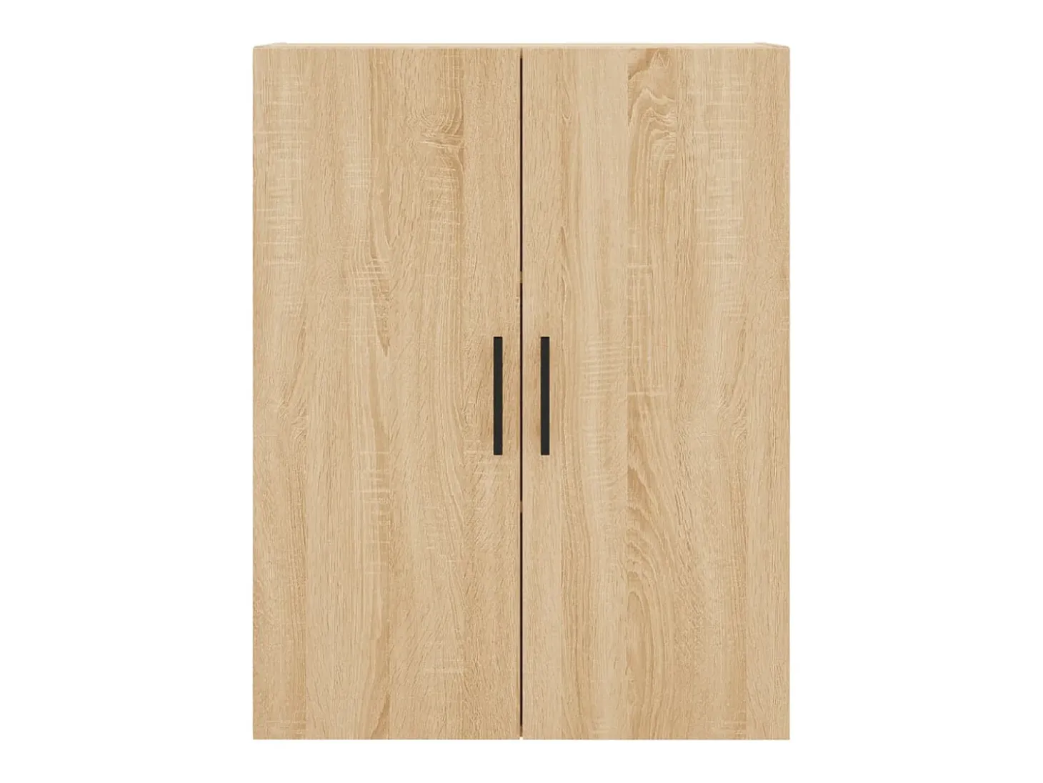 Aparador alto madera contrachapada color roble 69,5x34x180 cm