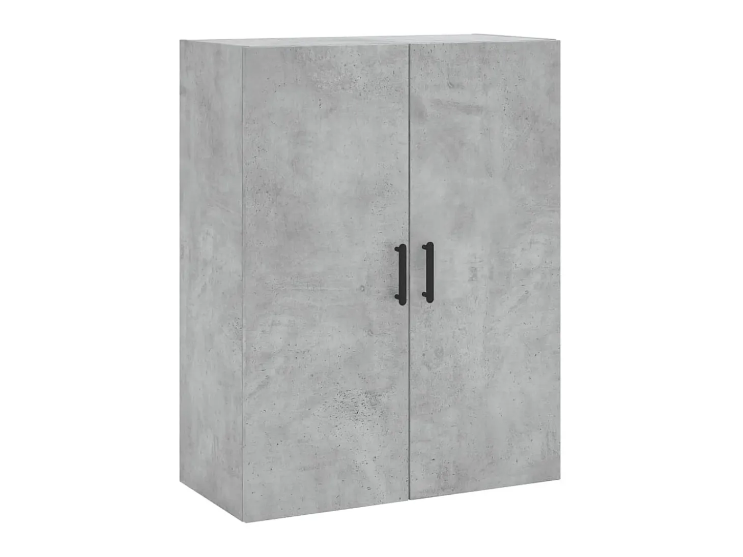 Aparador alto madera contrachapada gris hormigón 69,5x34x180 cm ES34416