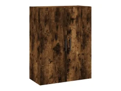 Aparador alto madera contrachapada roble ahumado 69,5x34x180 cm ES71334