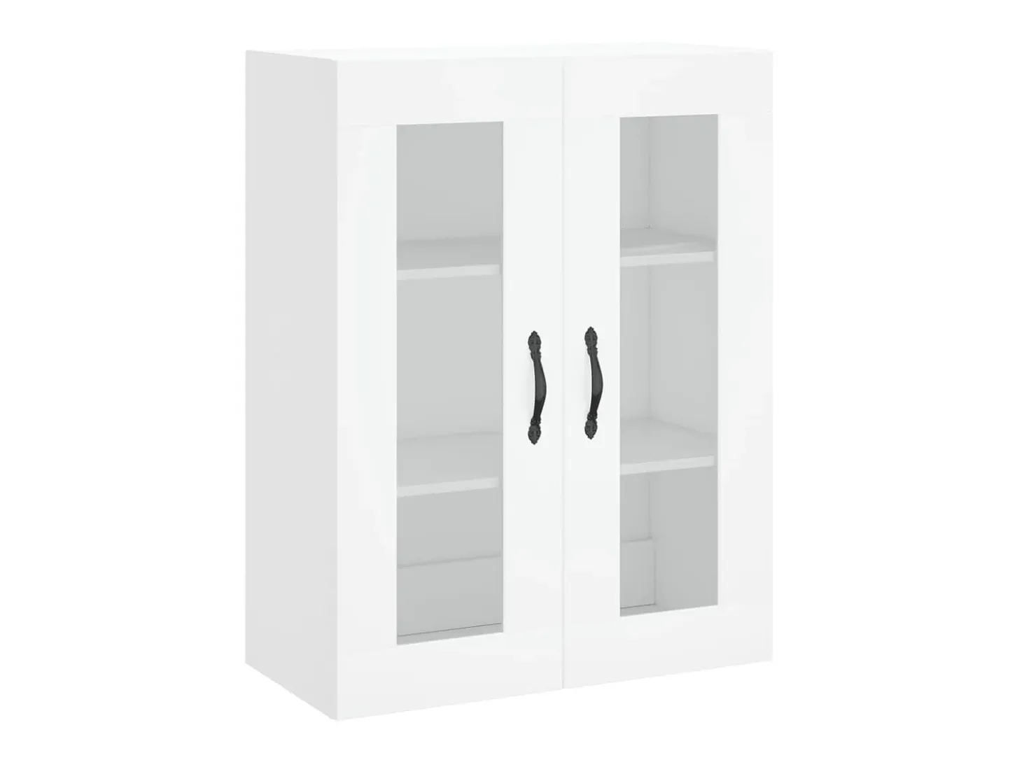 Aparador alto madera contrachapada blanco 69,5x34x180 cm ES59434