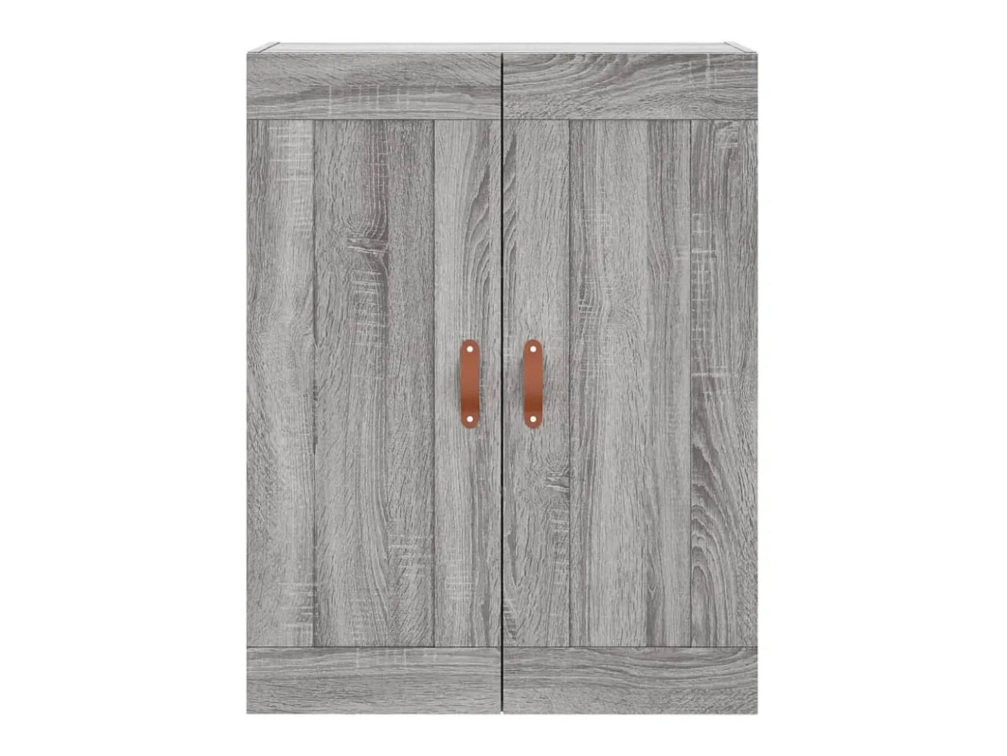 Aparador alto madera contrachapada gris sonoma 69,5x34x180 cm
