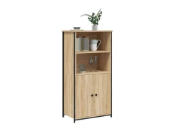 Aparador alto madera contrachapada roble Sonoma 62x36x121,5 cm ES41979