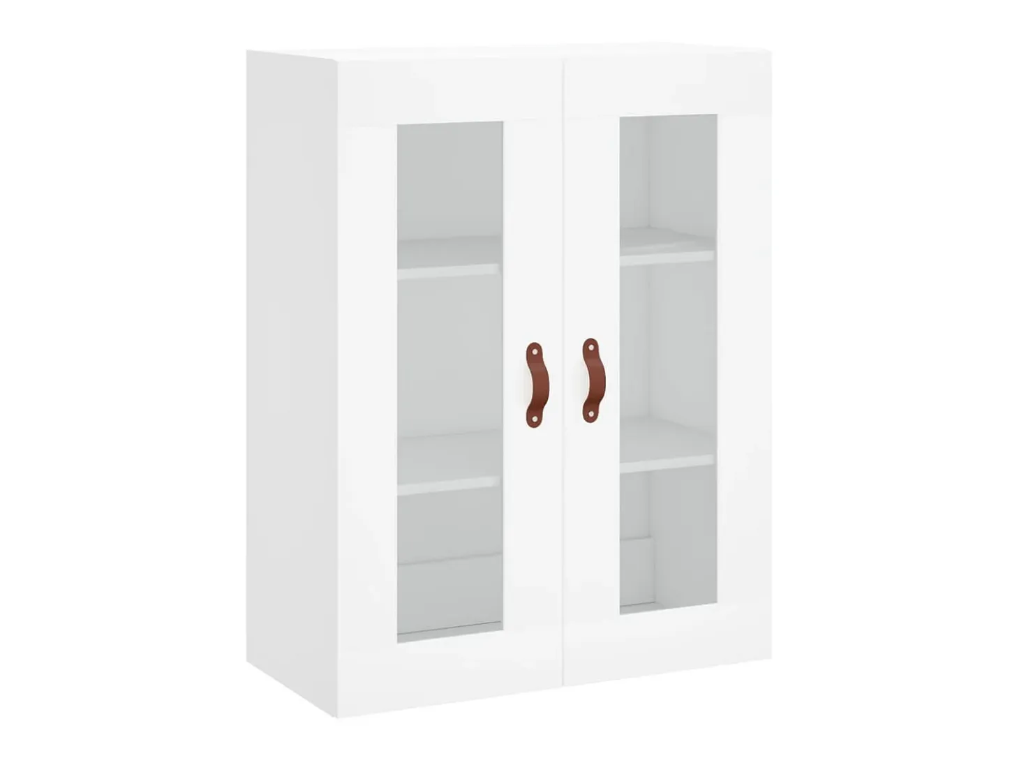 Aparador alto madera contrachapada blanco 69,5x34x180 cm ES93389