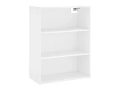 Aparador alto madera contrachapada blanco 69,5x34x180 cm ES46765