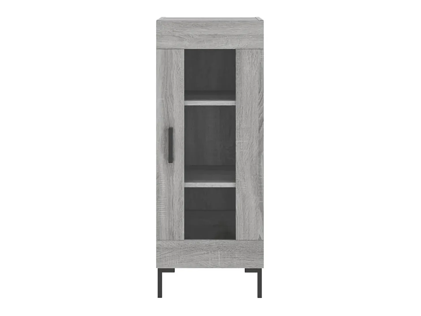 Aparador alto madera contrachapada gris Sonoma 34,5x34x180 cm