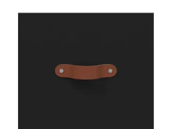 Aparador alto madera contrachapada negro 69,5x34x180 cm