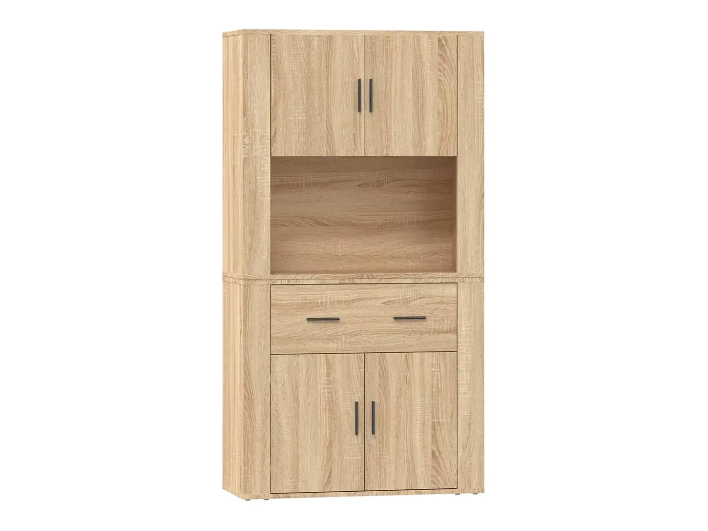 Aparador alto madera contrachapada color roble ES710115
