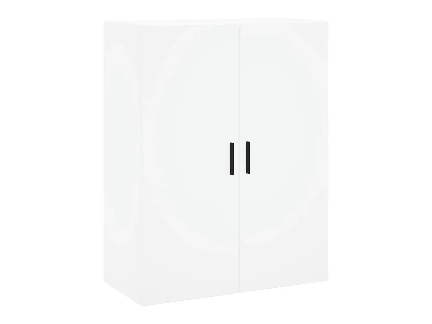 Aparador alto madera contrachapada blanco 69,5x34x180 cm ES29699