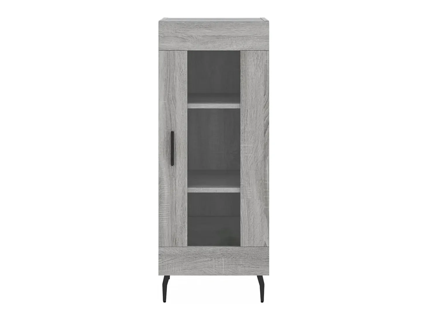 Aparador alto madera contrachapada gris Sonoma 34,5x34x180 cm