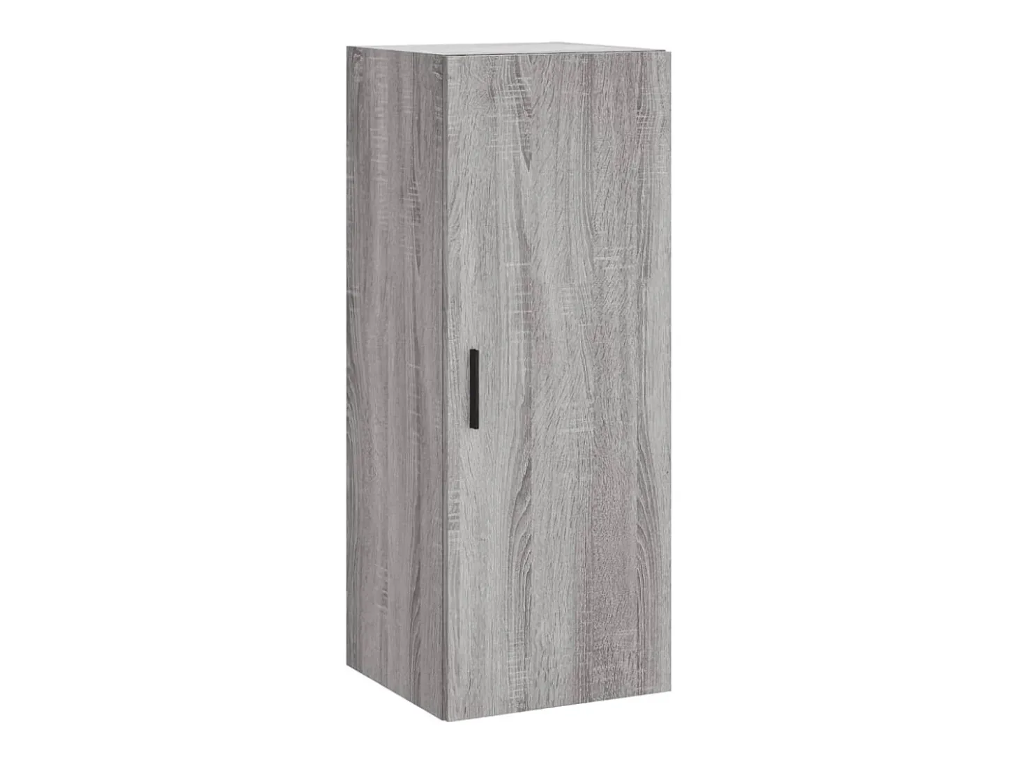 Aparador alto madera contrachapada gris Sonoma 34,5x34x180 cm