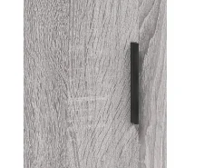 Aparador alto madera contrachapada gris Sonoma 34,5x34x180 cm