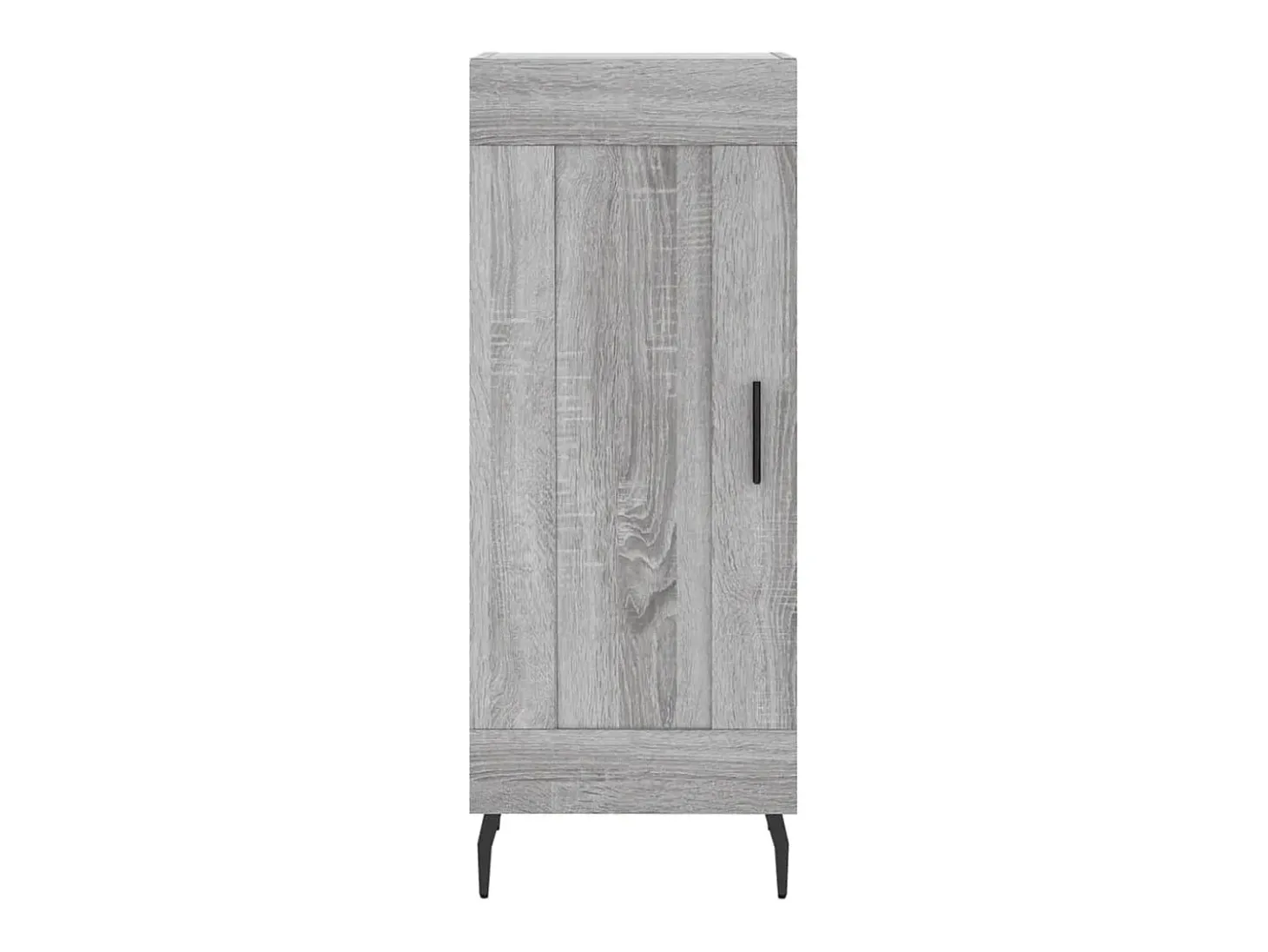 Aparador alto madera contrachapada gris Sonoma 34,5x34x180 cm