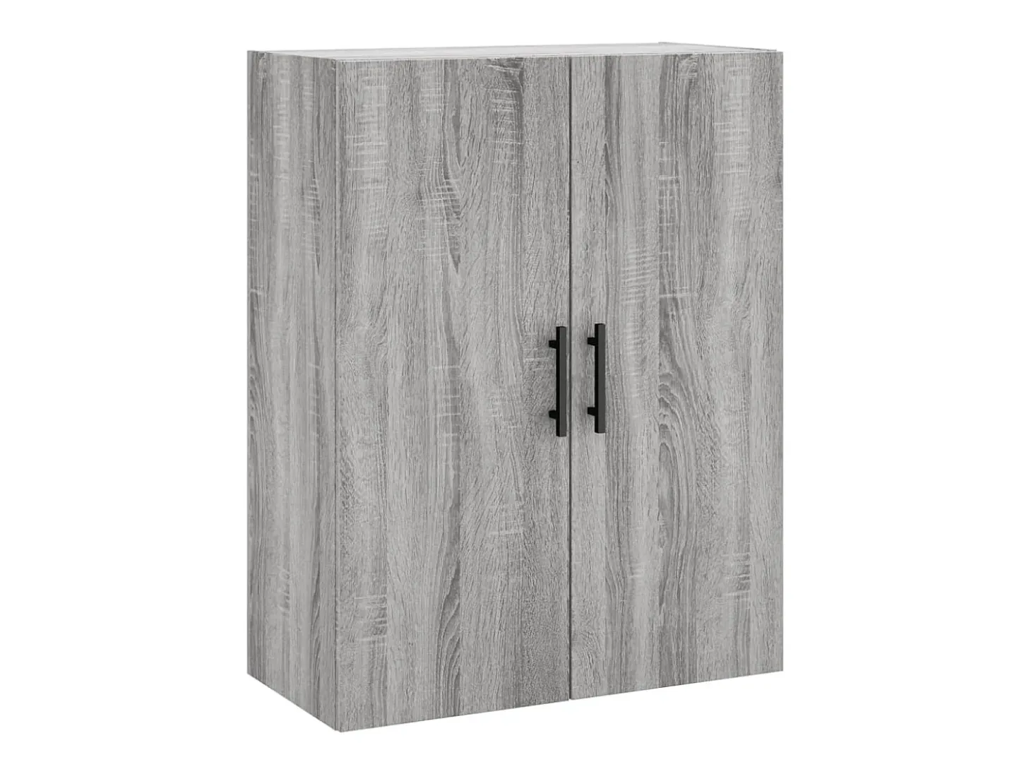 Aparador alto madera contrachapada gris sonoma 69,5x34x180 cm