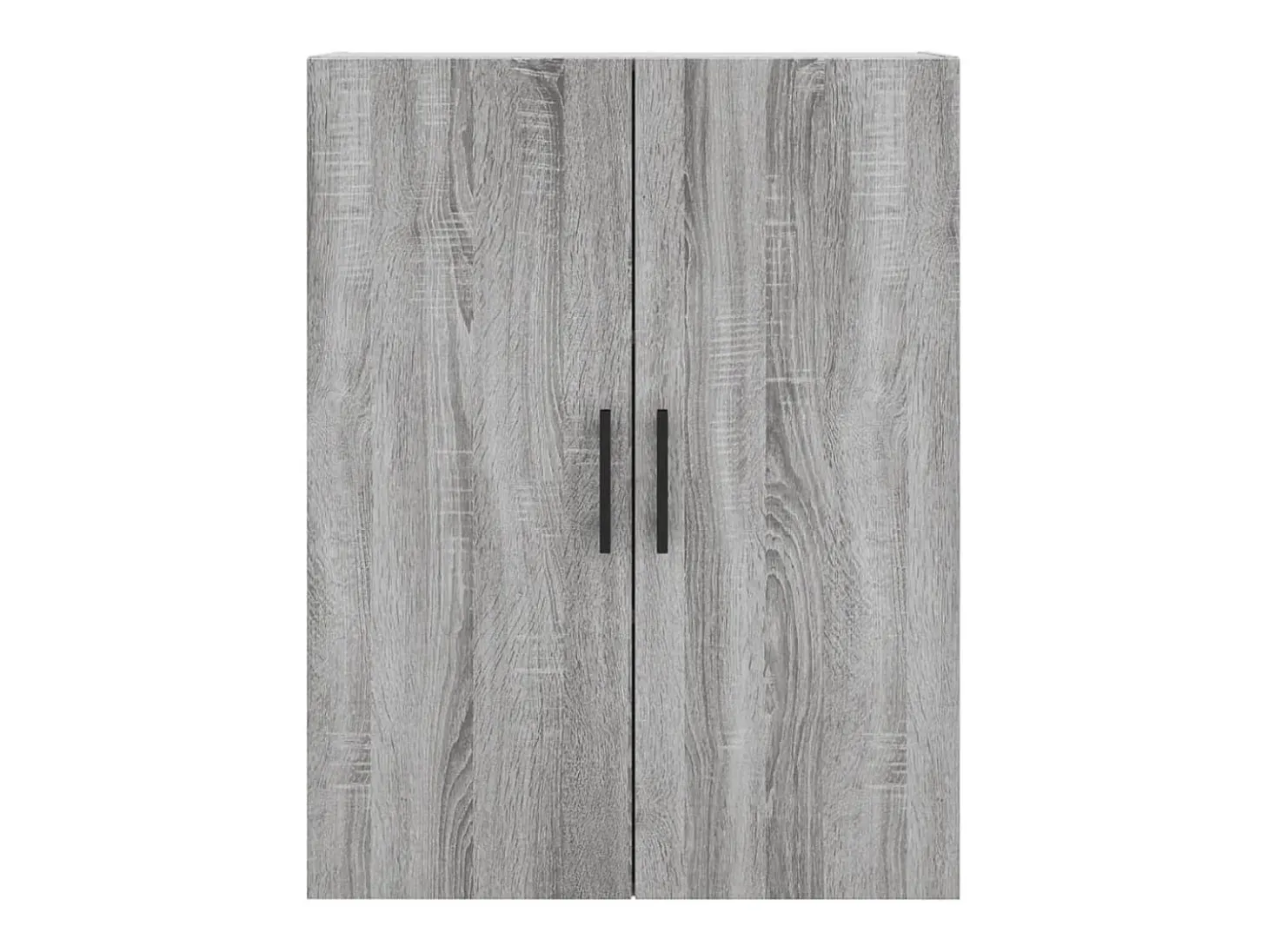 Aparador alto madera contrachapada gris sonoma 69,5x34x180 cm
