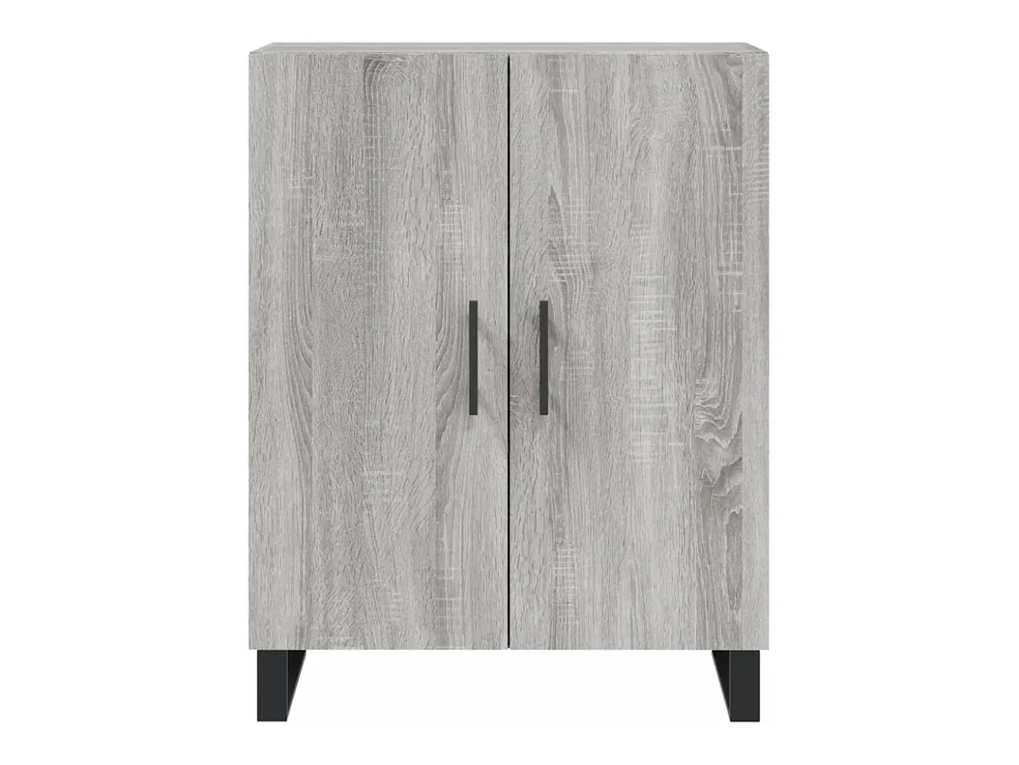 Aparador alto madera contrachapada gris sonoma 69,5x34x180 cm