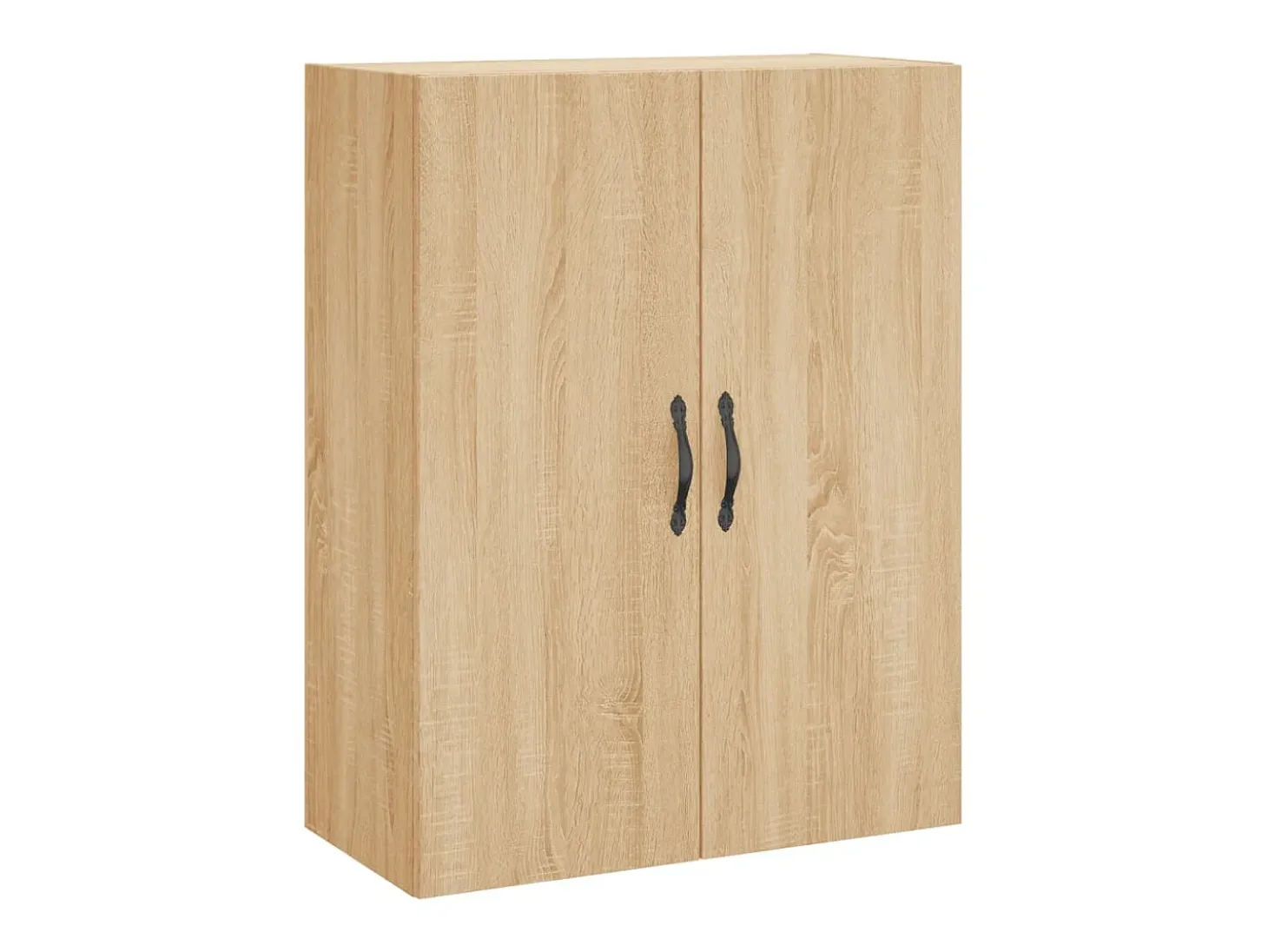 Aparador alto madera contrachapada color roble 69,5x34x180 cm ES94449