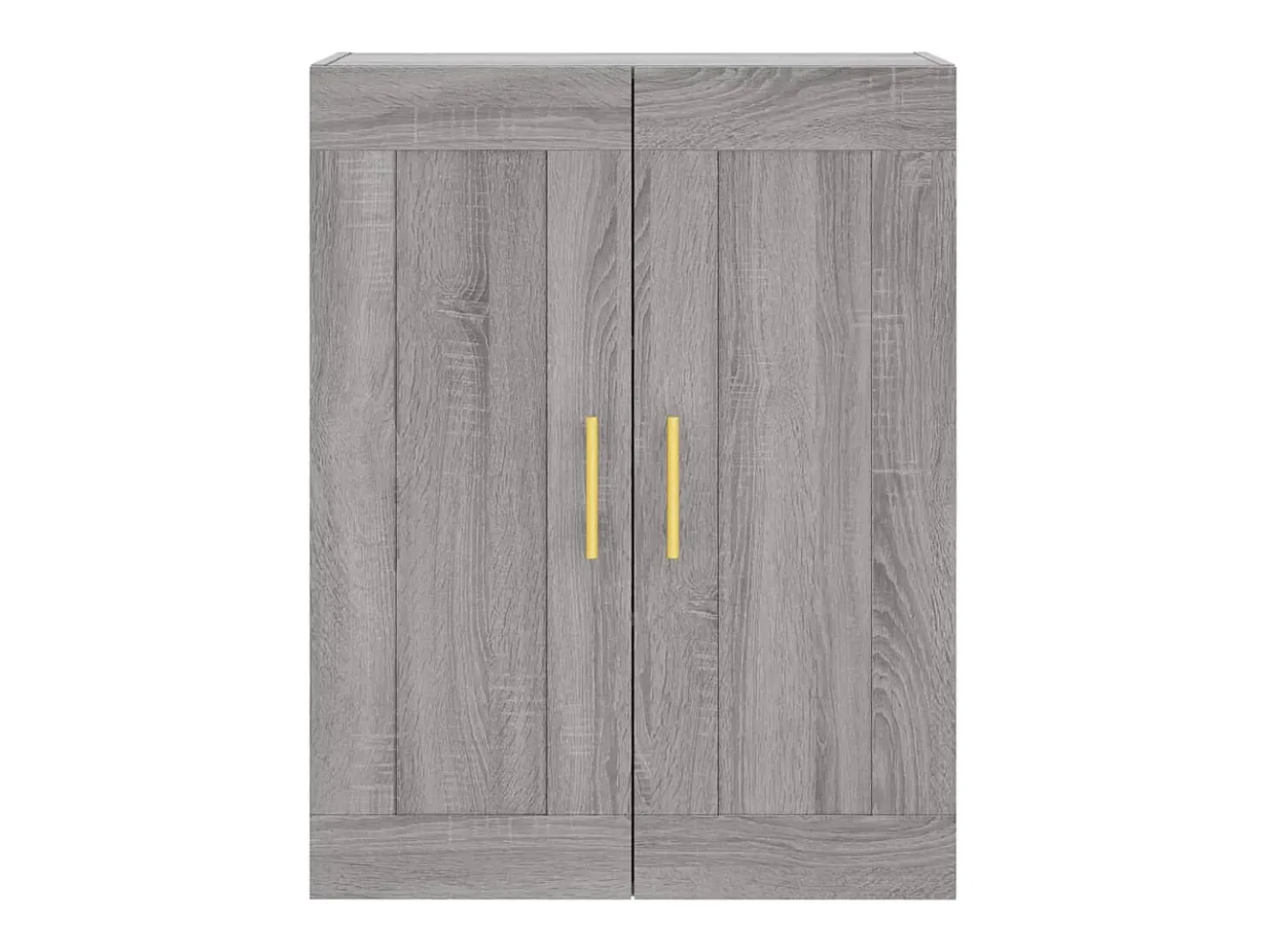 Aparador alto madera contrachapada gris sonoma 69,5x34x180 cm