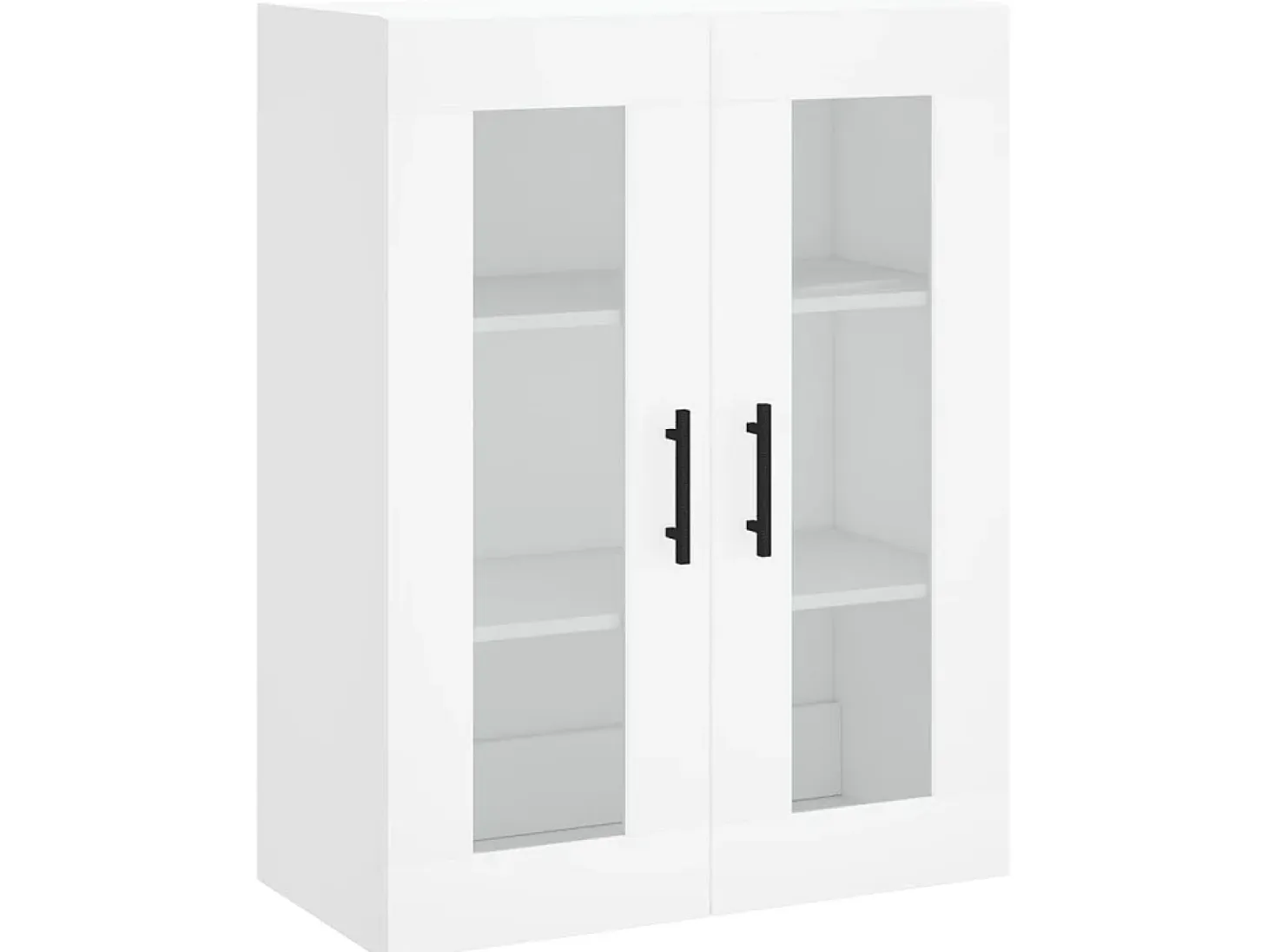 Aparador alto madera contrachapada blanco 69,5x34x180 cm ES67848
