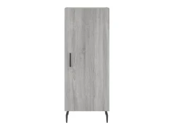 Aparador alto madera contrachapada gris Sonoma 34,5x34x180 cm