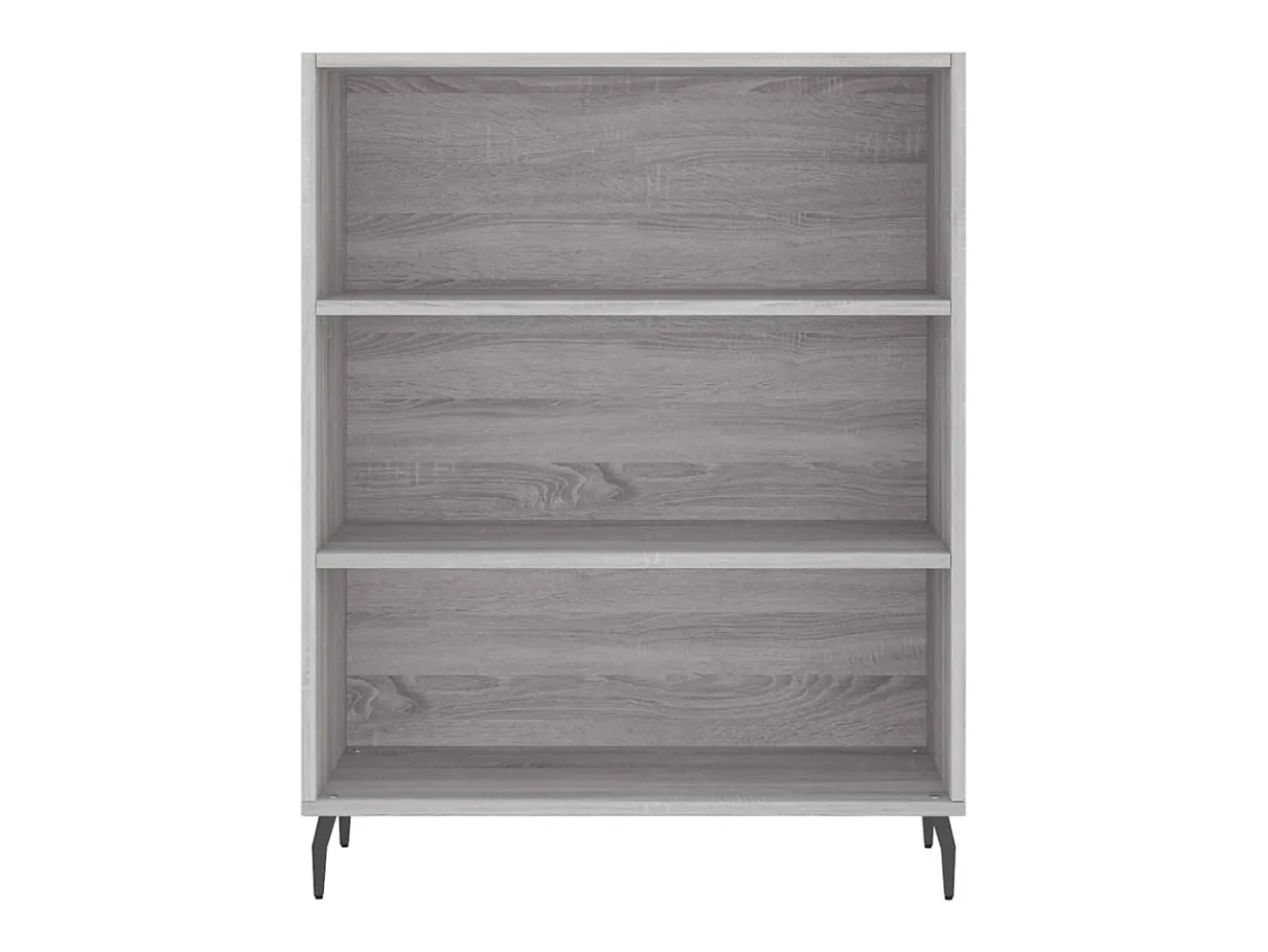 Aparador alto madera contrachapada gris sonoma 69,5x34x180 cm