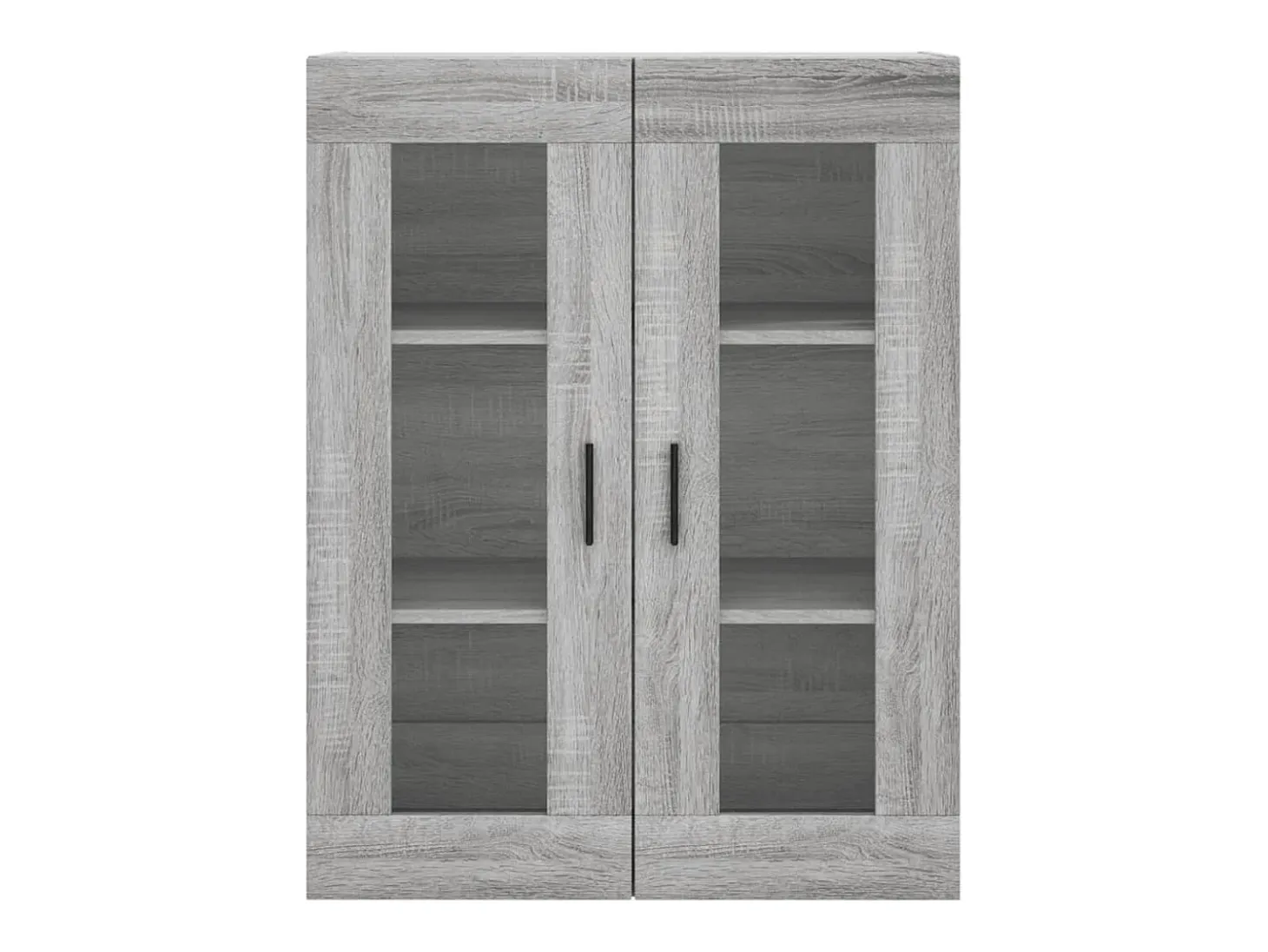 Aparador alto madera contrachapada gris sonoma 69,5x34x180 cm