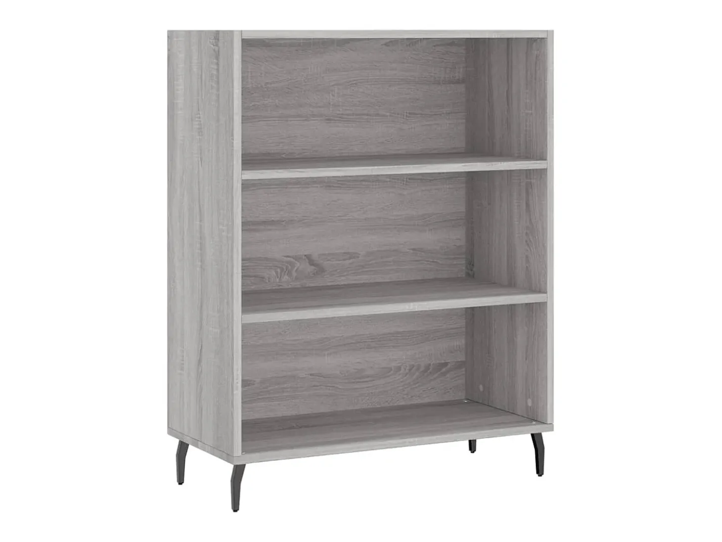 Aparador alto madera contrachapada gris sonoma 69,5x34x180 cm