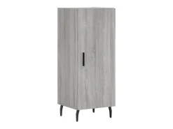 Aparador alto madera contrachapada gris Sonoma 34,5x34x180 cm ES45162